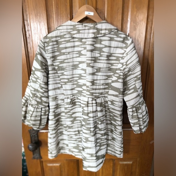 Mac & Jac Olive and White Patterned Jacket - Picture 3 of 13